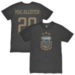 Shop alexis mac allister argentina national team 1863fc player retro tri-blend t-shirt – heather black – Mexico Football Shirts & World Cup Jerseys