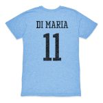 Shop angel di maria argentina national team 1863fc retro player tri-blend t-shirt – light blue – Mexico Football Shirts & World Cup Jerseys