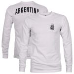 Shop argentina national team 1863fc back team arch long sleeve t-shirt – gray – Mexico Football Shirts & World Cup Jerseys