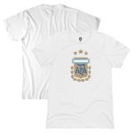 Shop argentina national team 1863fc badge t-shirt – white – Mexico Football Shirts & World Cup Jerseys