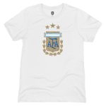 Shop argentina national team 1863fc badge t-shirt – white – Mexico Football Shirts & World Cup Jerseys