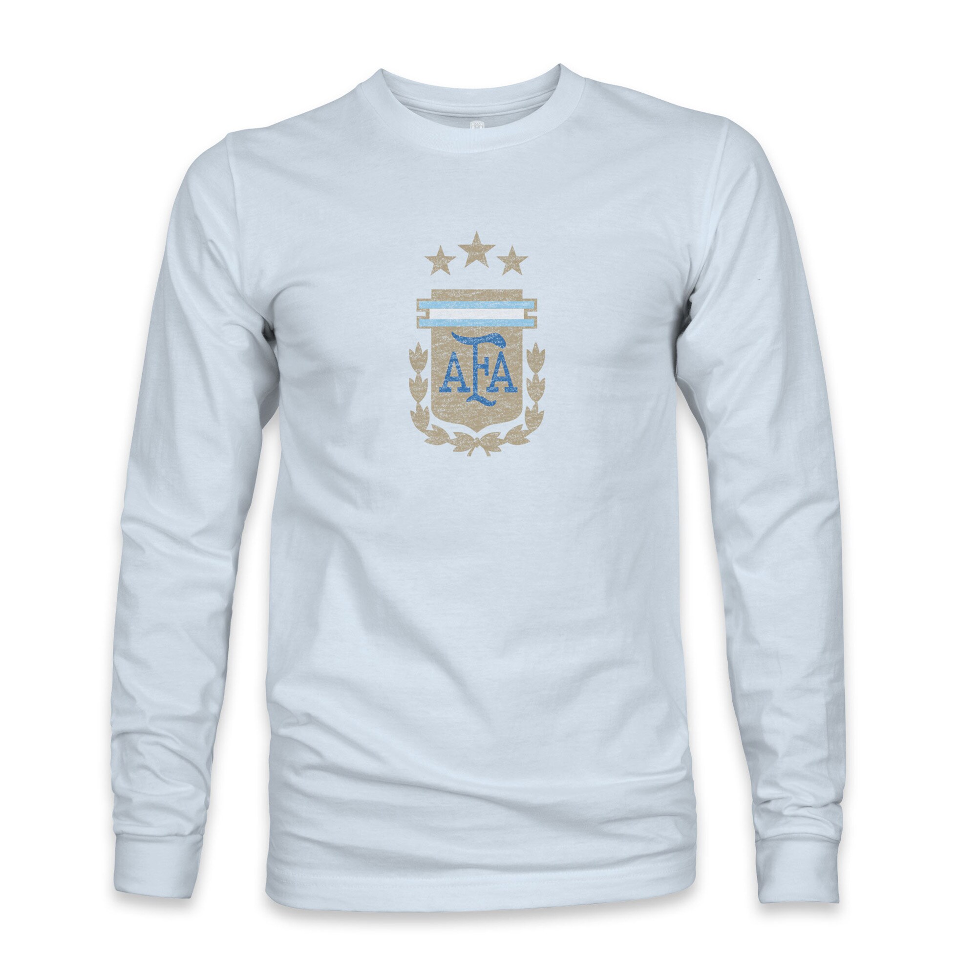 Shop argentina national team 1863fc color badge long sleeve t-shirt – light blue – Mexico Football Shirts & World Cup Jerseys