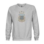 Shop argentina national team 1863fc pullover crewneck sweatshirt – heather gray – Mexico Football Shirts & World Cup Jerseys