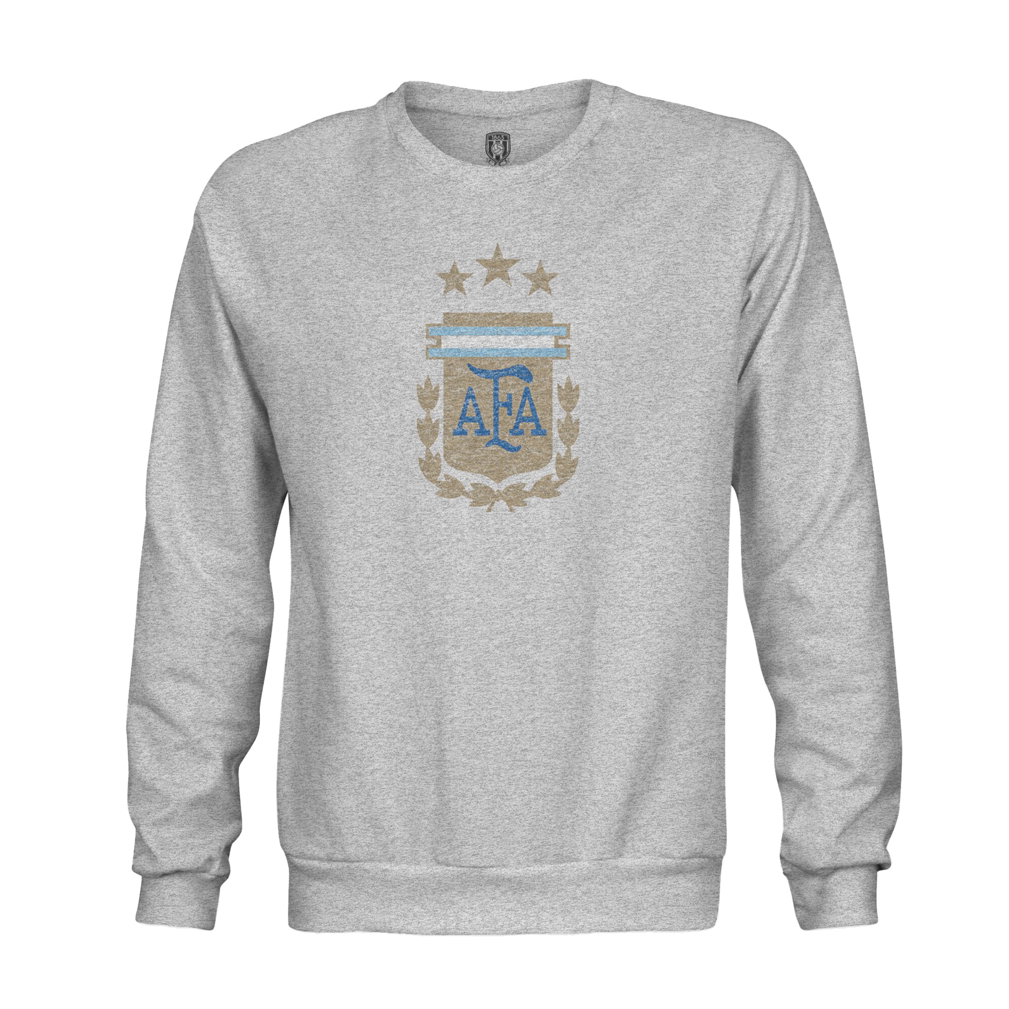 Shop argentina national team 1863fc pullover crewneck sweatshirt – heather gray – Mexico Football Shirts & World Cup Jerseys