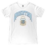 Shop argentina national team 1863fc retro wordmark t-shirt – white – Mexico Football Shirts & World Cup Jerseys
