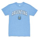 Shop argentina national team 1863fc retro wordmark tri-blend t-shirt – light blue – Mexico Football Shirts & World Cup Jerseys