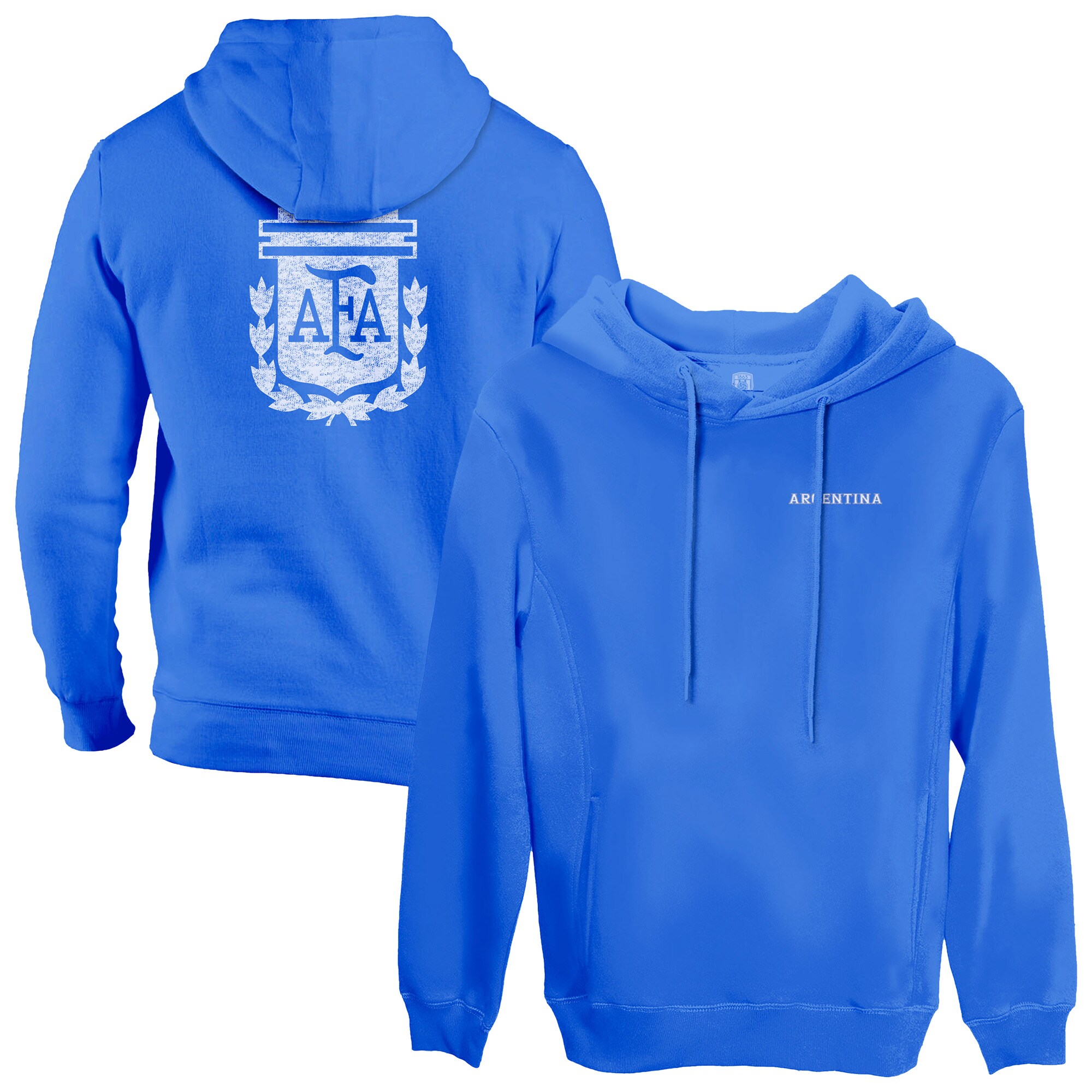 Shop argentina national team 1863fc wordmark fleece pullover hoodie – blue – Mexico Football Shirts & World Cup Jerseys