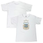 Shop argentina national team 1863fc youth badge t-shirt – white – Mexico Football Shirts & World Cup Jerseys