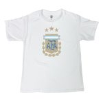 Shop argentina national team 1863fc youth badge t-shirt – white – Mexico Football Shirts & World Cup Jerseys