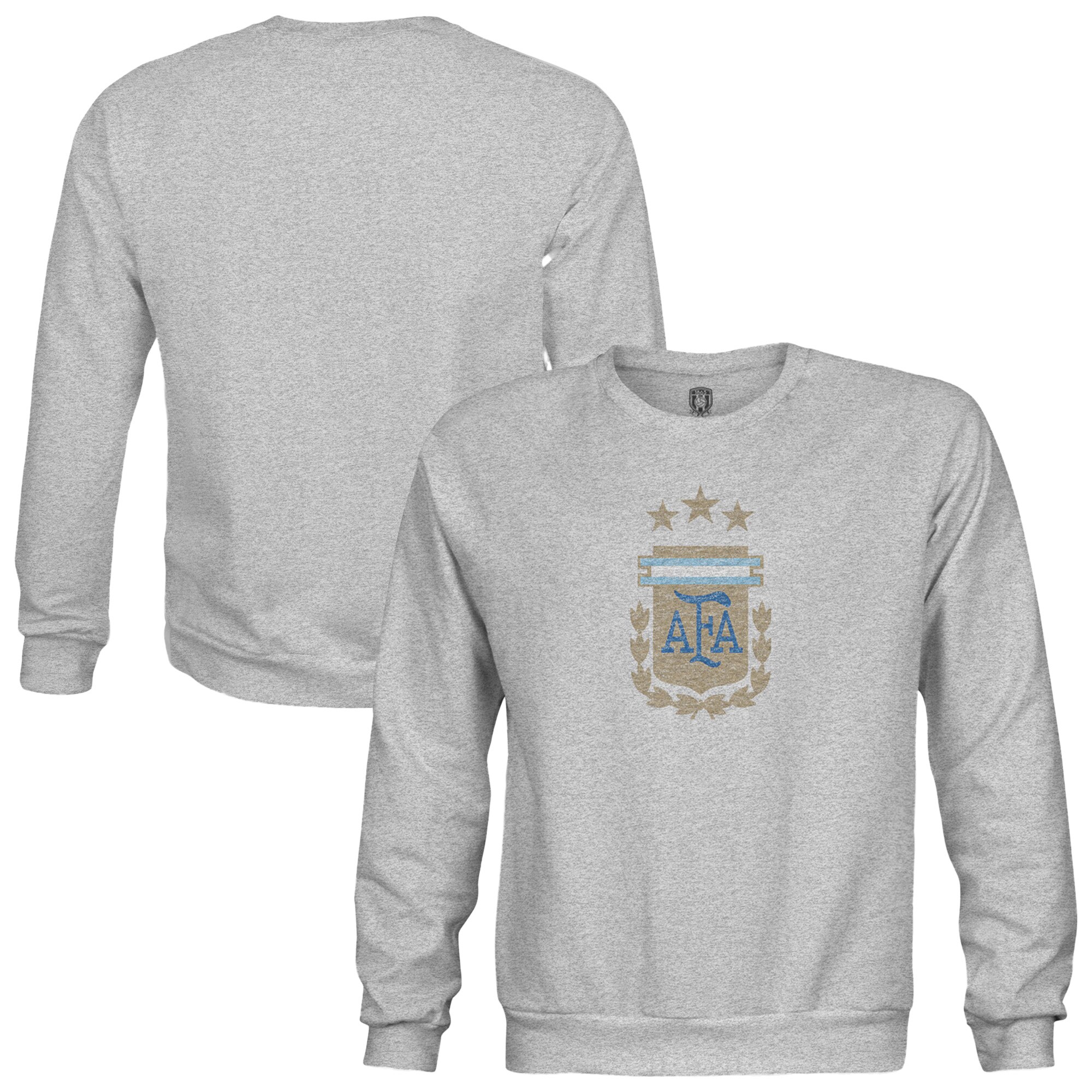 Shop argentina national team 1863fc youth pullover crewneck sweatshirt – heather gray – Mexico Football Shirts & World Cup Jerseys