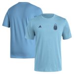 Shop argentina national team adidas crest t-shirt – light blue – Mexico Football Shirts & World Cup Jerseys