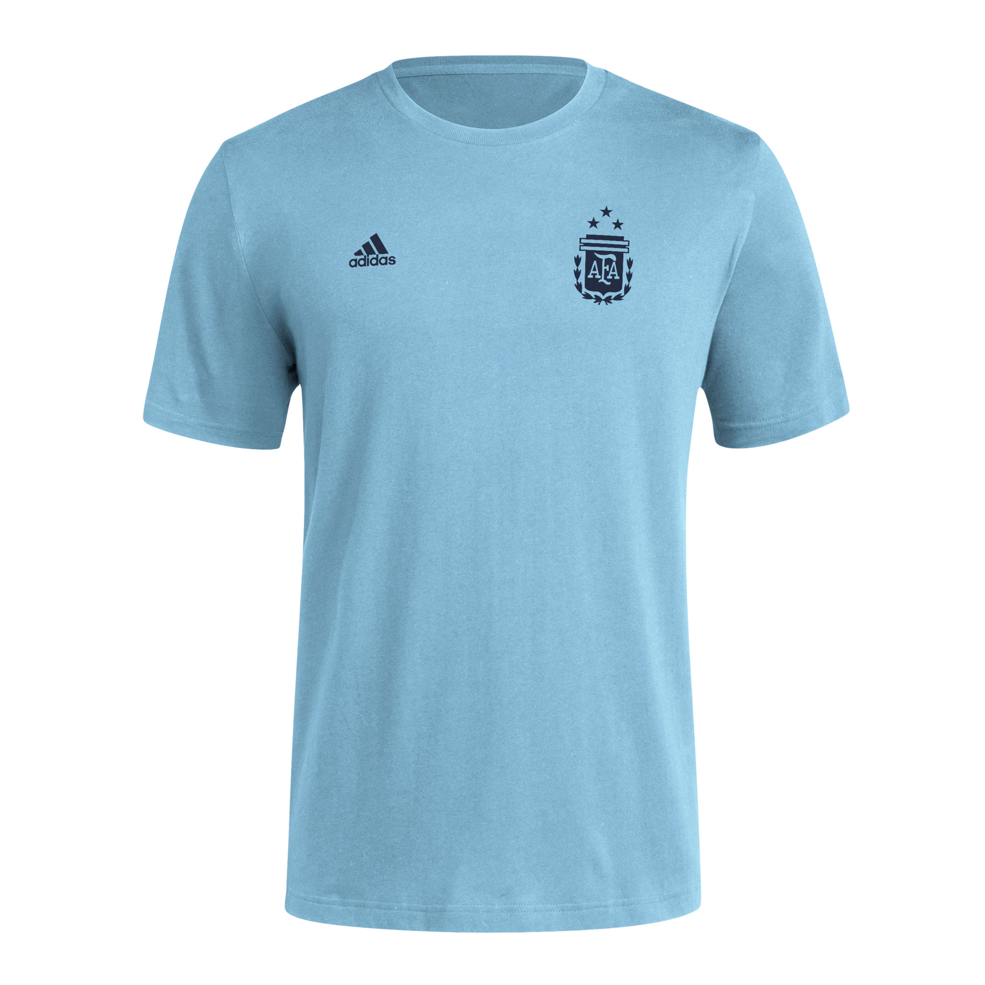 Shop argentina national team adidas crest t-shirt – light blue – Mexico Football Shirts & World Cup Jerseys