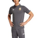 Shop argentina national team adidas originals raglan three-stripe t-shirt – charcoal – Mexico Football Shirts & World Cup Jerseys