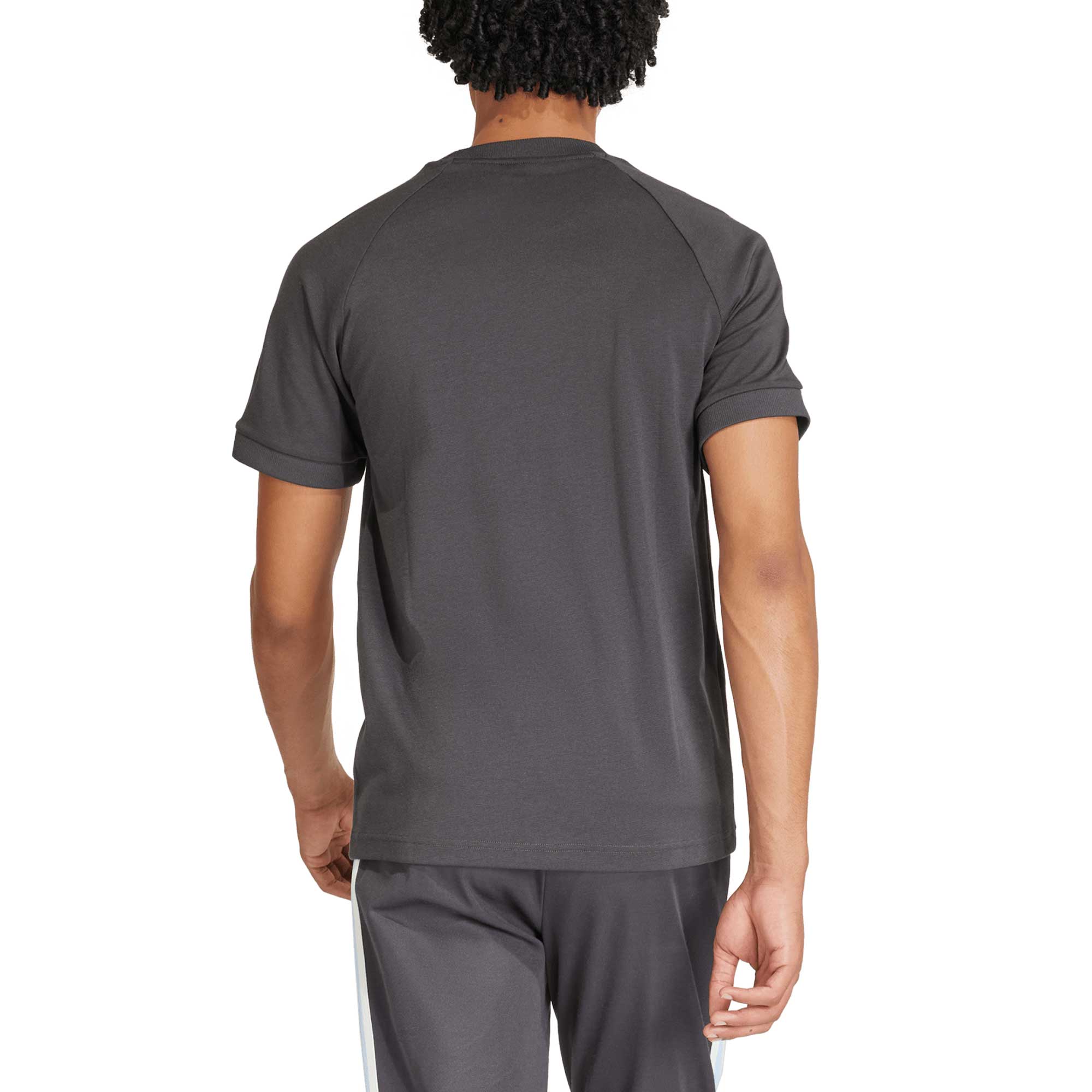 Shop argentina national team adidas originals raglan three-stripe t-shirt – charcoal – Mexico Football Shirts & World Cup Jerseys