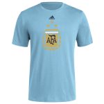 Shop argentina national team adidas vertical back t-shirt – light blue – Mexico Football Shirts & World Cup Jerseys