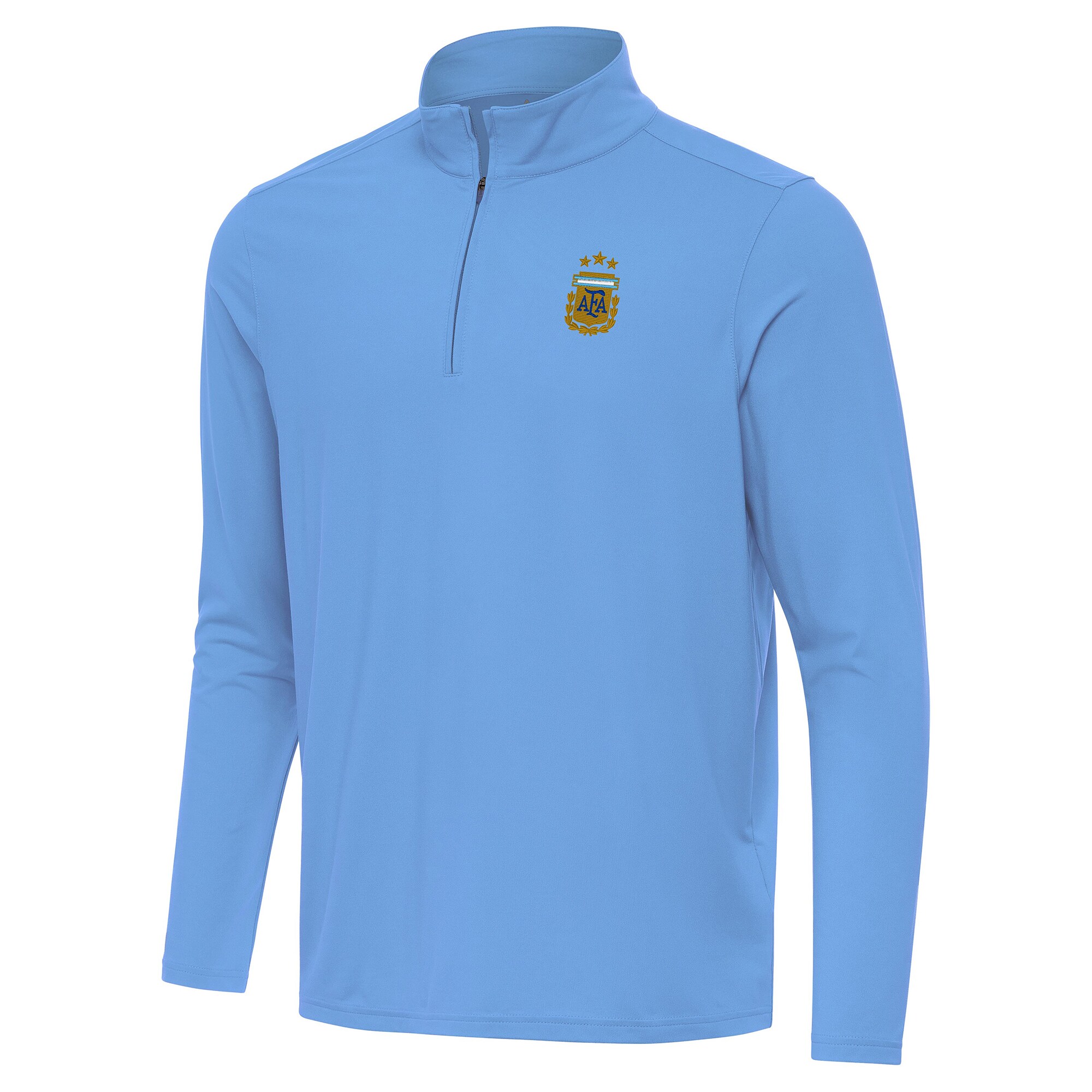 Shop argentina national team antigua intent quarter-zip pullover top – powder blue – Mexico Football Shirts & World Cup Jerseys