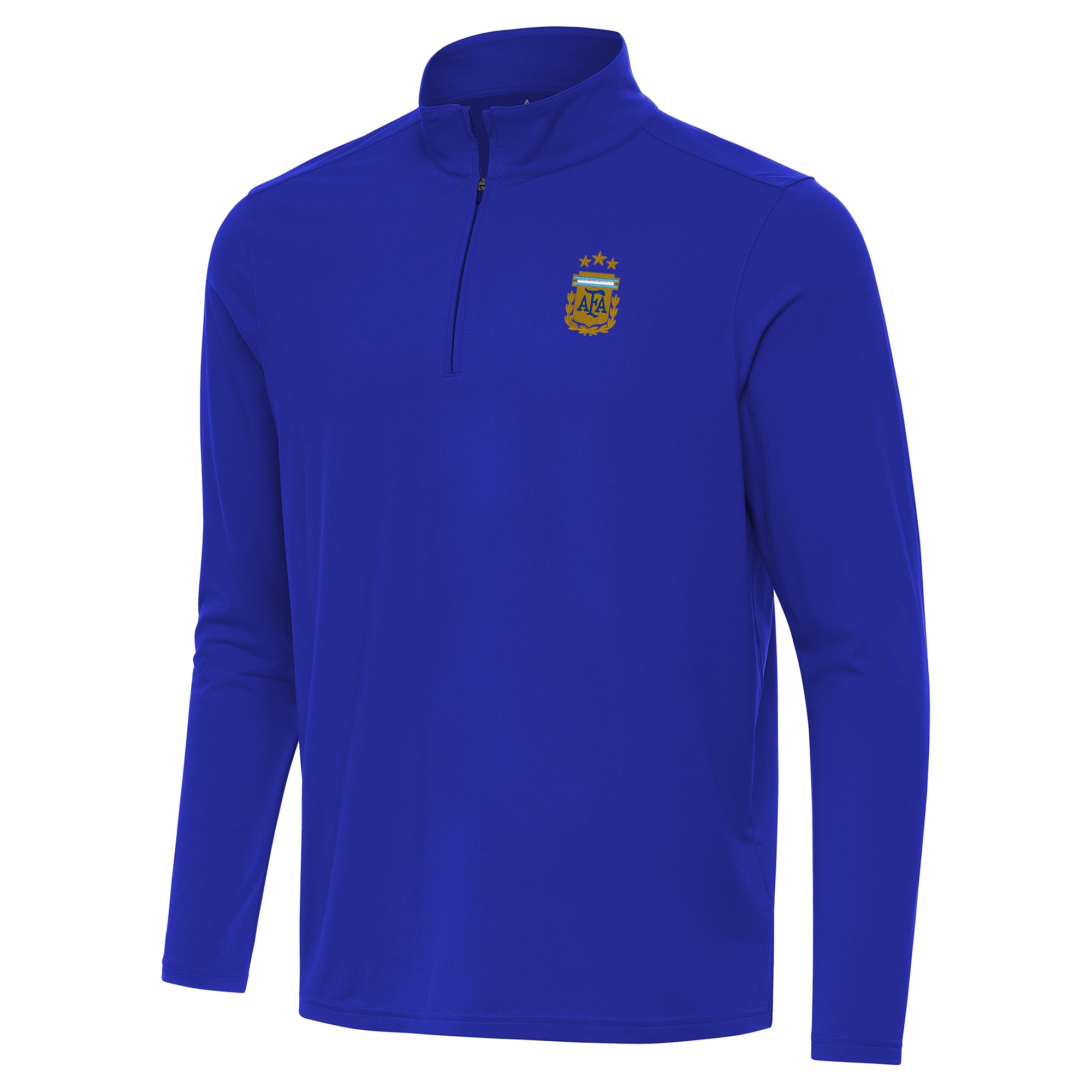 Shop argentina national team antigua intent quarter-zip pullover top – royal – Mexico Football Shirts & World Cup Jerseys