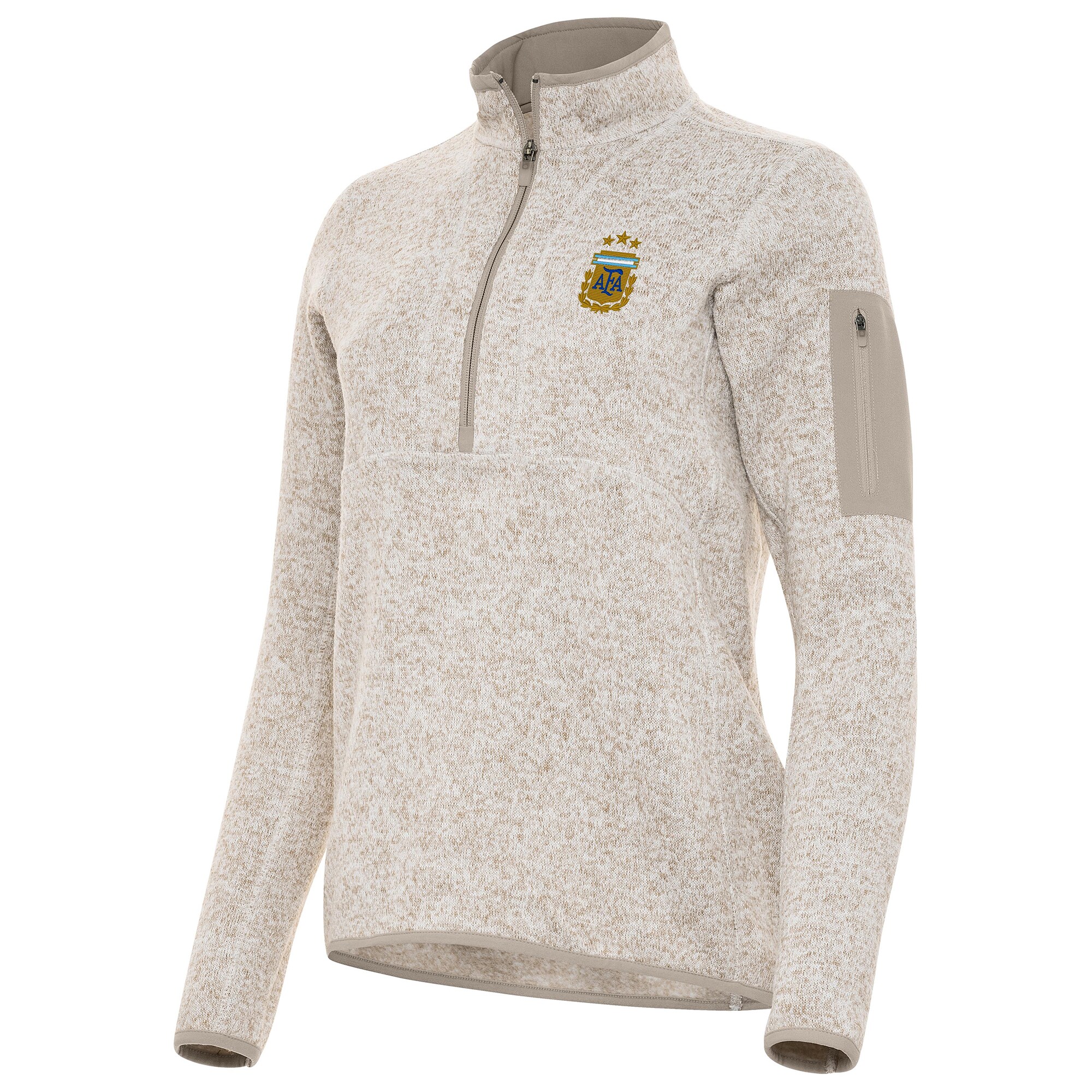 Shop argentina national team antigua women8217s fortune half-zip pullover jacket – cream – Mexico Football Shirts & World Cup Jerseys
