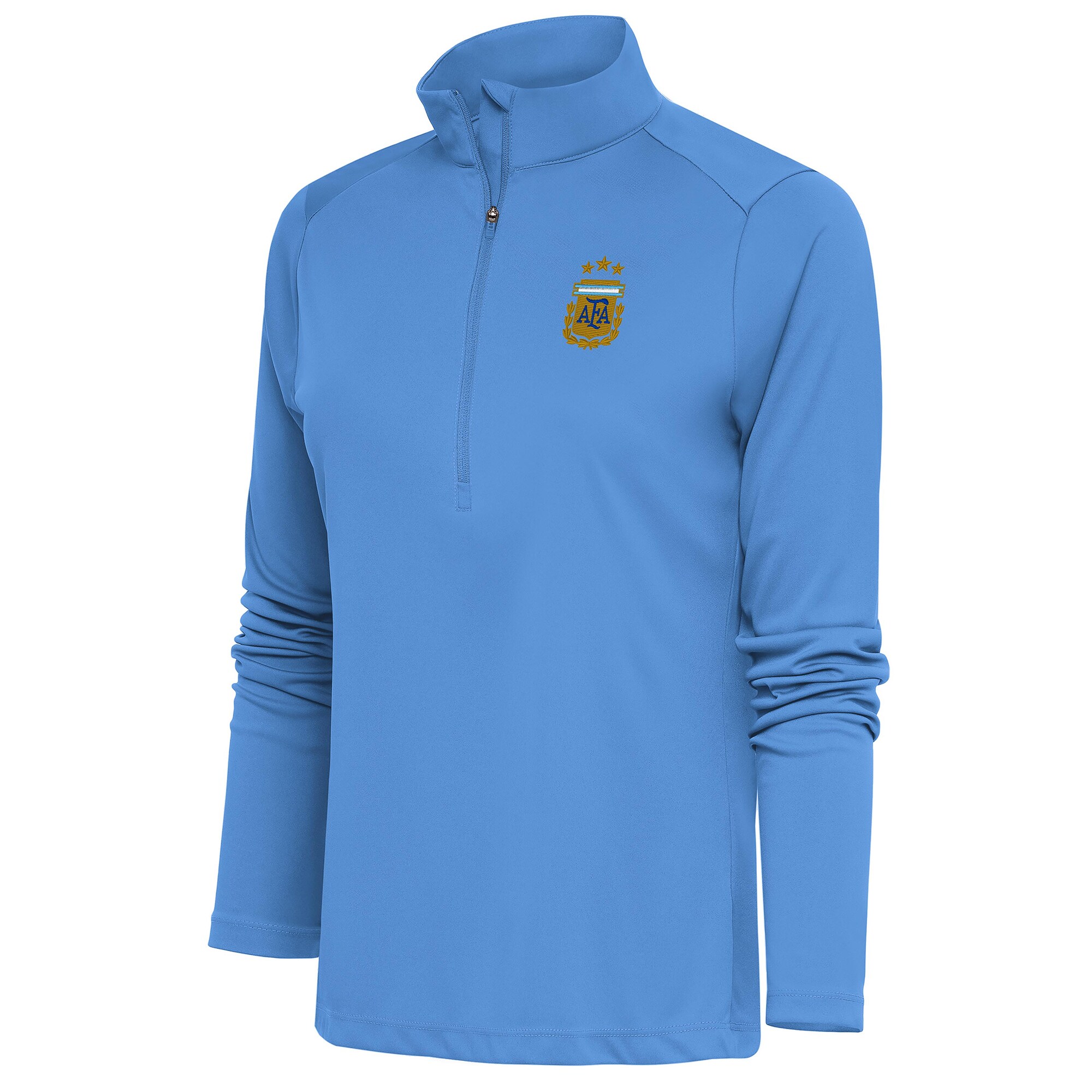 Shop argentina national team antigua women8217s tribute half-zip pullover top – powder blue – Mexico Football Shirts & World Cup Jerseys