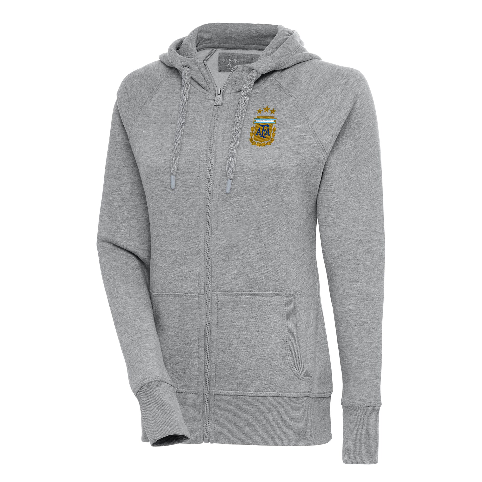 Shop argentina national team antigua women8217s victory full-zip hoodie – heather gray – Mexico Football Shirts & World Cup Jerseys