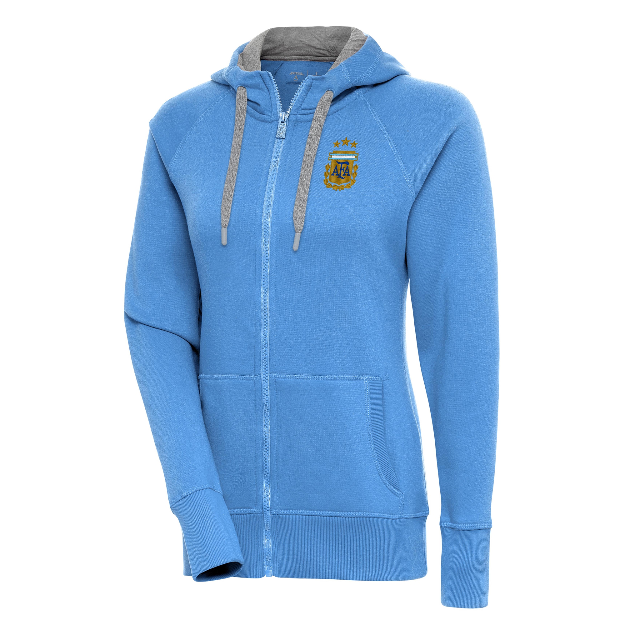 Shop argentina national team antigua women8217s victory full-zip hoodie – powder blue – Mexico Football Shirts & World Cup Jerseys
