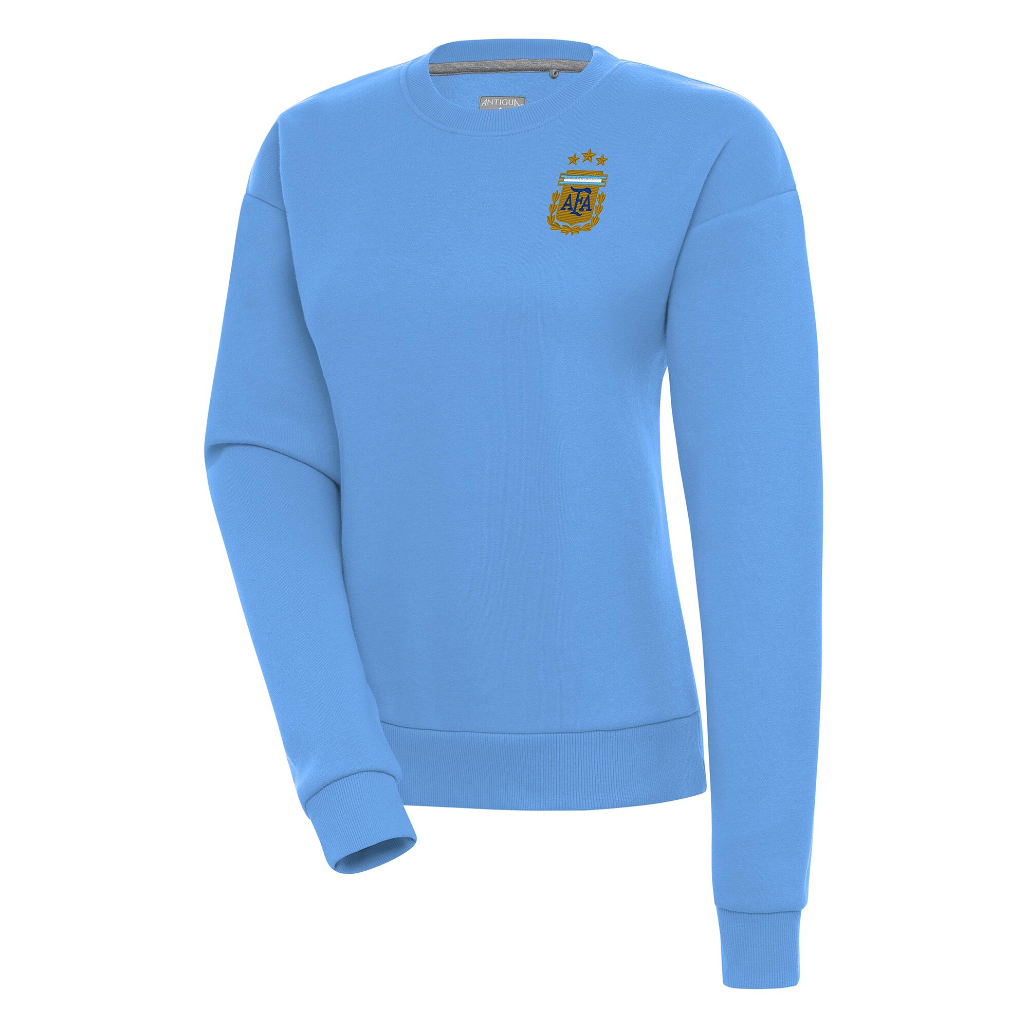 Shop argentina national team antigua women8217s victory pullover sweatshirt – powder blue – Mexico Football Shirts & World Cup Jerseys