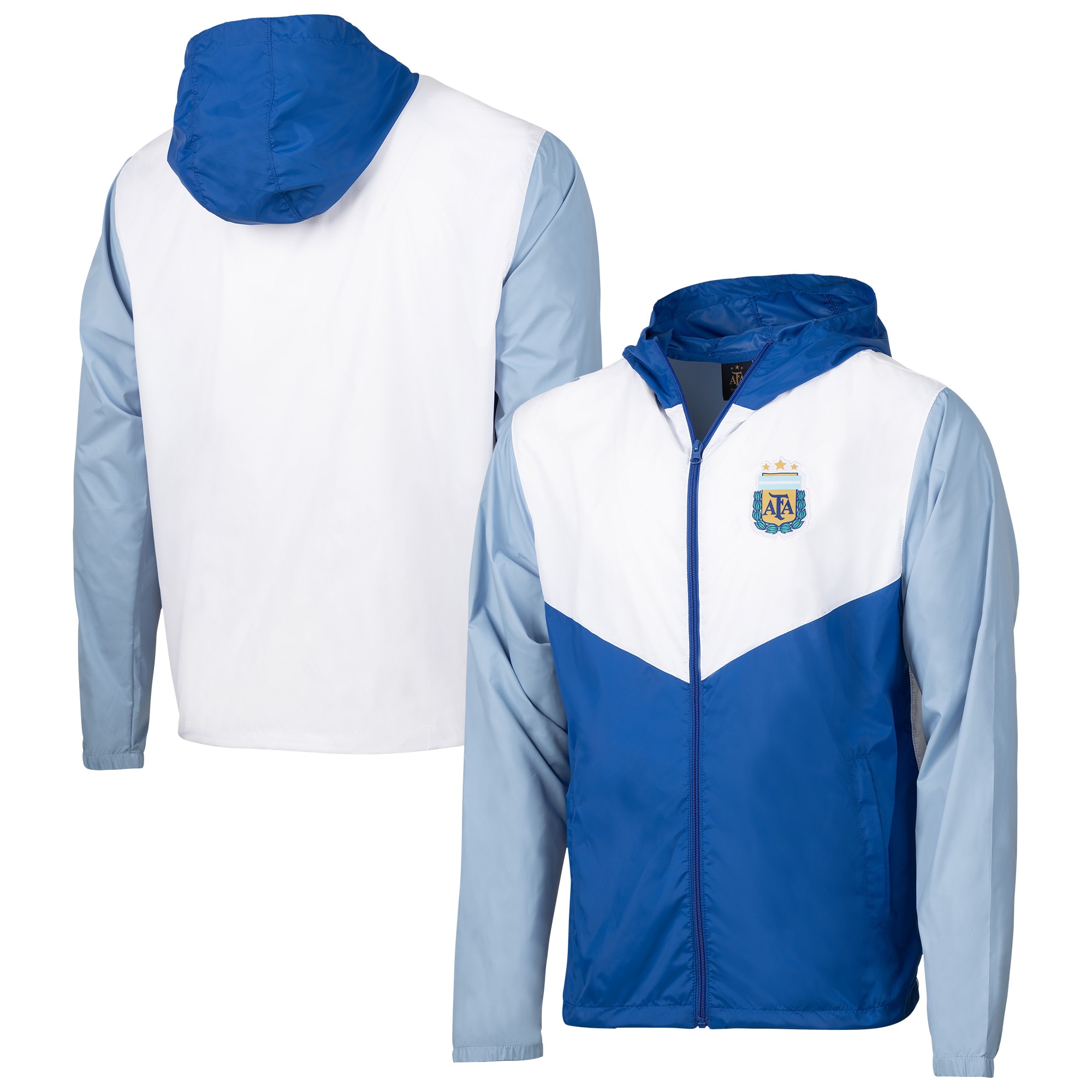 Shop argentina national team block pro full-zip windbreaker jacket – royal – Mexico Football Shirts & World Cup Jerseys