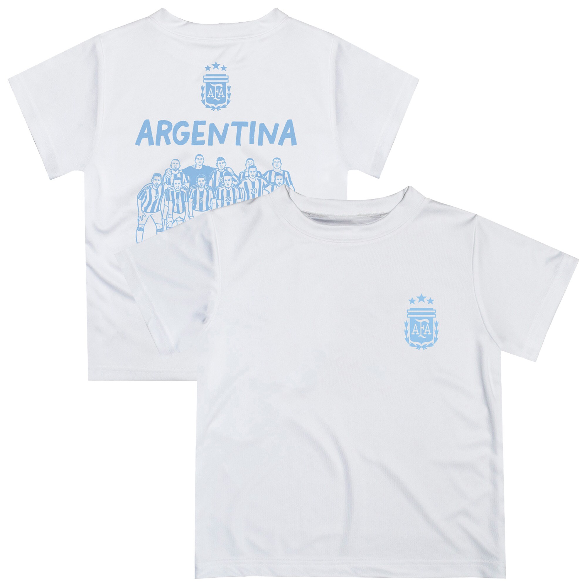 Shop argentina national team vive la fete infant impressions artwork icons t-shirt – white – Mexico Football Shirts & World Cup Jerseys
