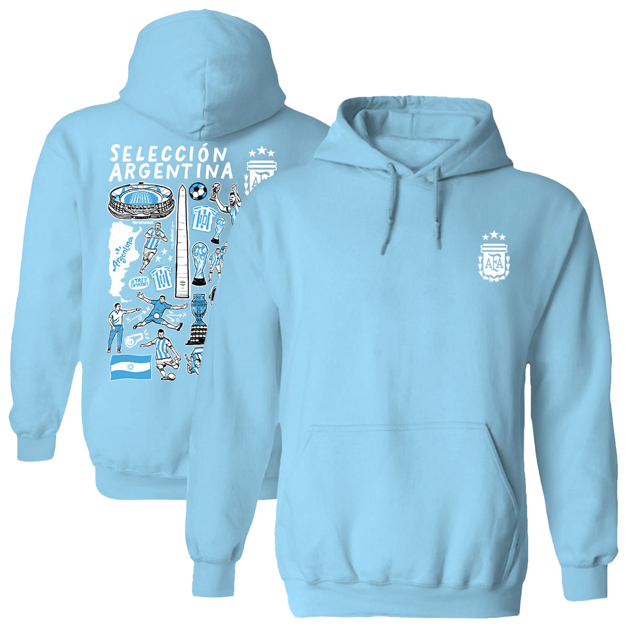 Shop argentina national team vive la fete women8217s impressions artwork pullover hoodie – light blue – Mexico Football Shirts & World Cup Jerseys