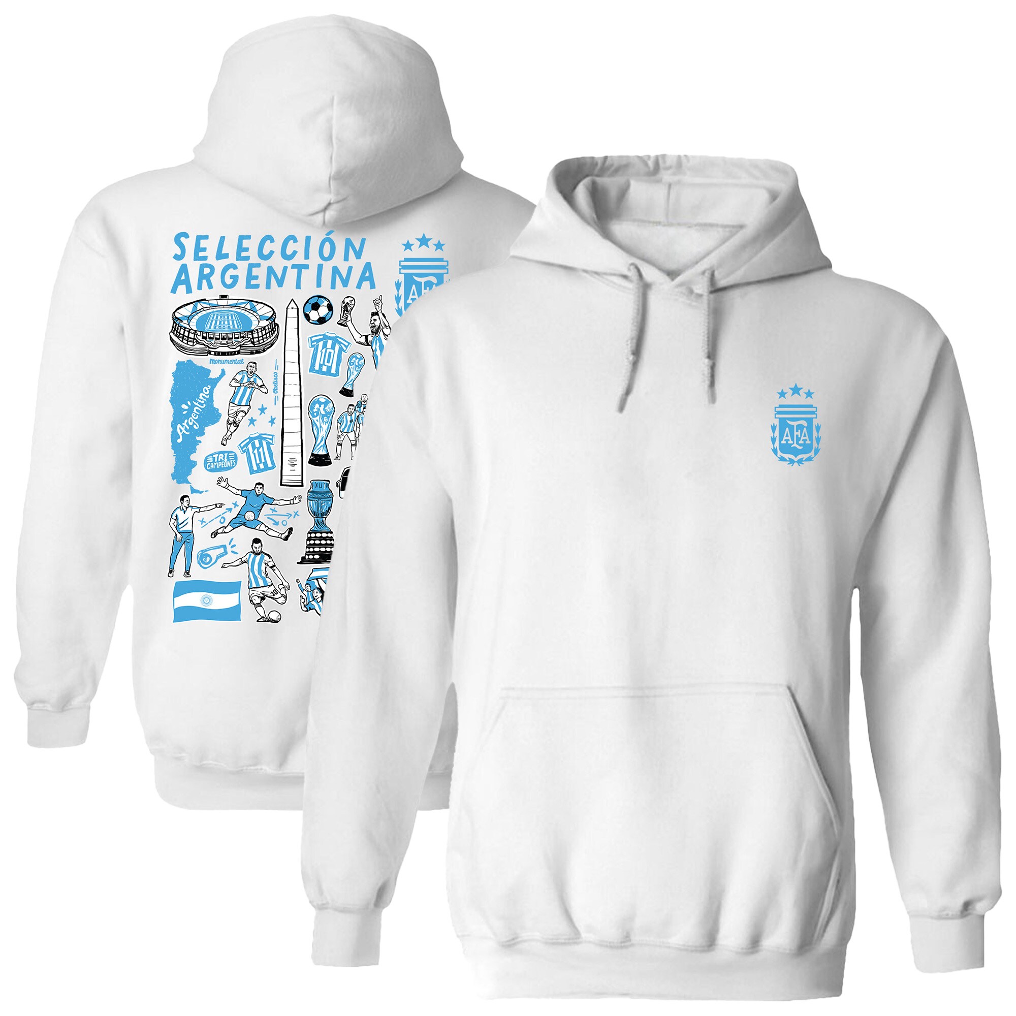 Shop argentina national team vive la fete women8217s impressions artwork pullover hoodie – white – Mexico Football Shirts & World Cup Jerseys