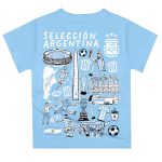 Shop argentina national team vive la fete youth impressions artwork t-shirt – light blue – Mexico Football Shirts & World Cup Jerseys