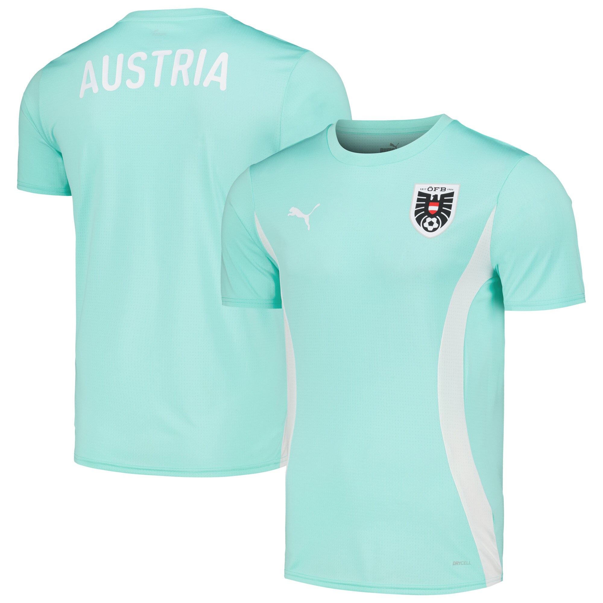 Shop austria national team puma 202324 pre-match jersey – mint – Mexico Football Shirts & World Cup Jerseys