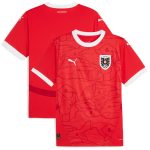 Shop austria national team puma 2024 home replica jersey – red – Mexico Football Shirts & World Cup Jerseys