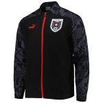 Shop austria national team puma pre-match raglan full-zip training jacket – black – Mexico Football Shirts & World Cup Jerseys