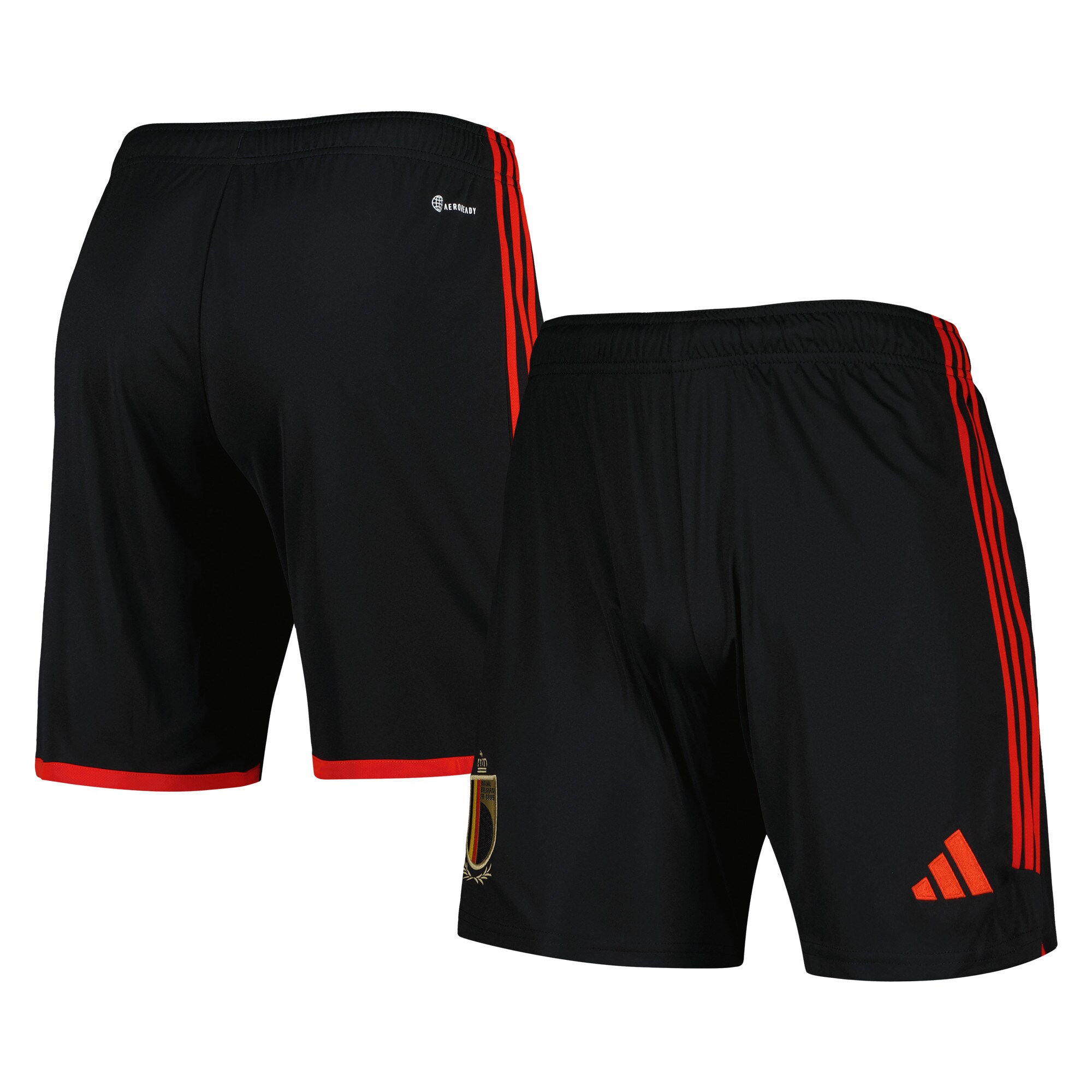 Shop belgium national team adidas aeroready replica shorts – black – Mexico Football Shirts & World Cup Jerseys