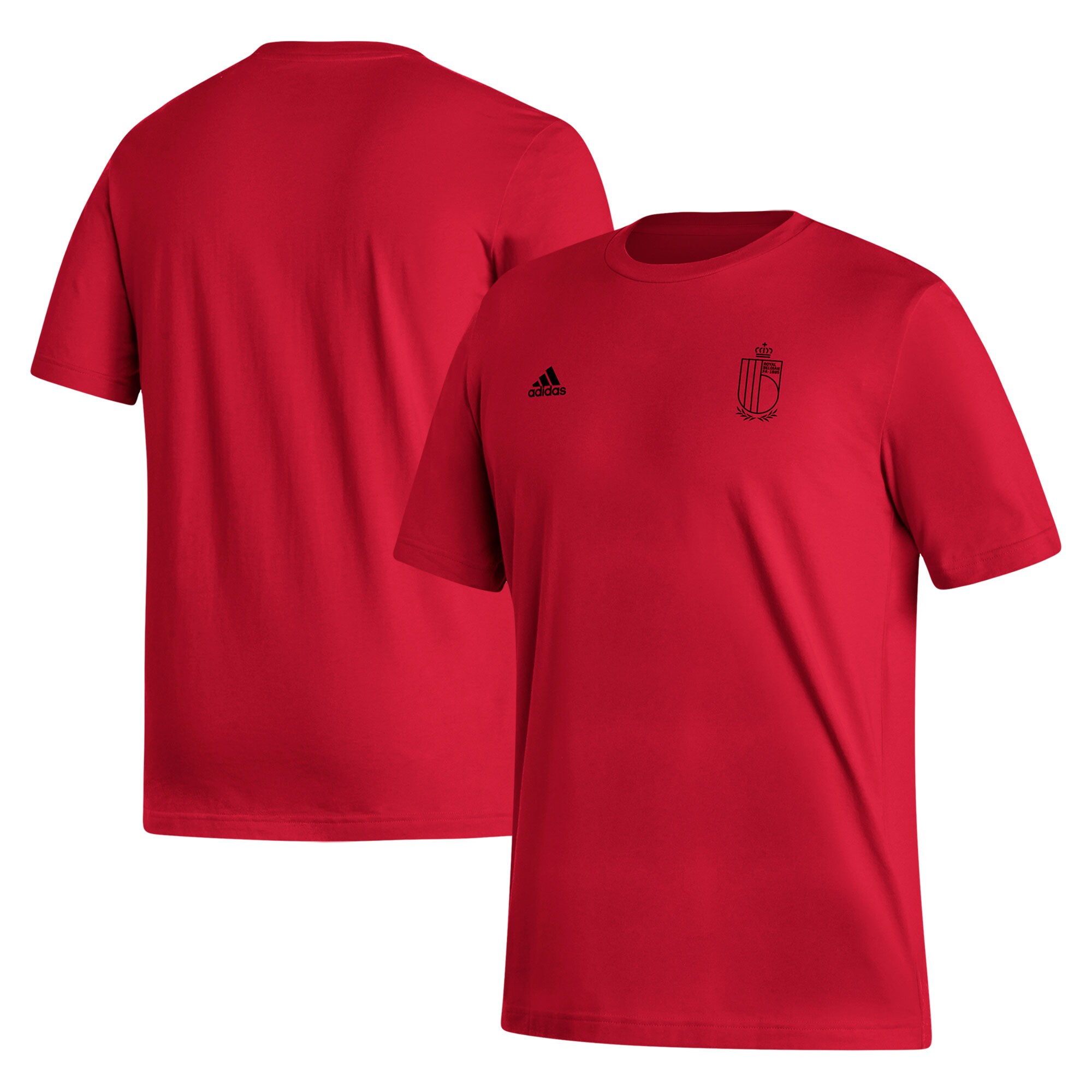 Shop belgium national team adidas crest t-shirt – red – Mexico Football Shirts & World Cup Jerseys