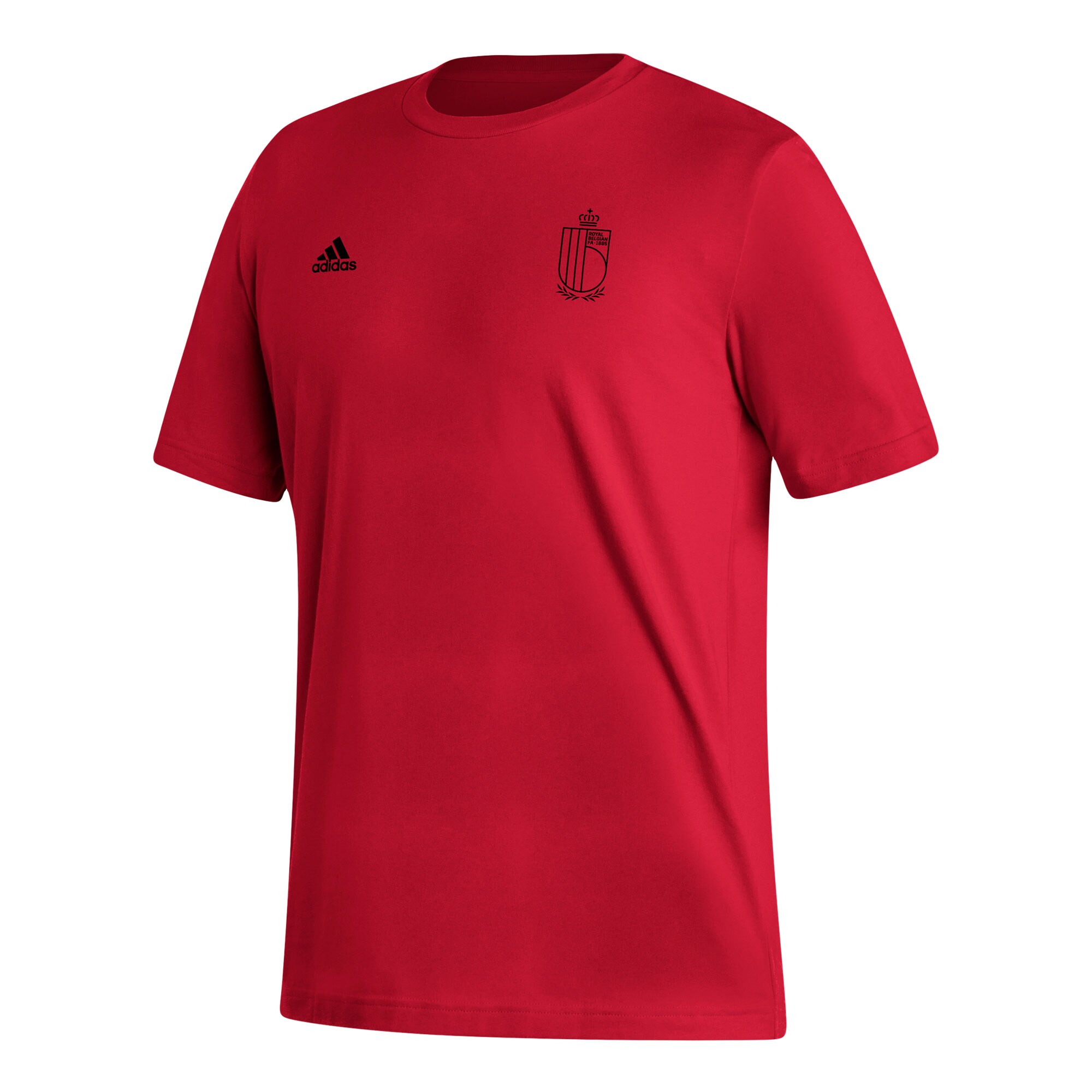 Shop belgium national team adidas crest t-shirt – red – Mexico Football Shirts & World Cup Jerseys