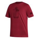 Shop belgium national team adidas outlined crest t-shirt – red – Mexico Football Shirts & World Cup Jerseys