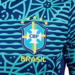 Shop brazil national team nike 2024 academy pro pre-match top – blue – Mexico Football Shirts & World Cup Jerseys