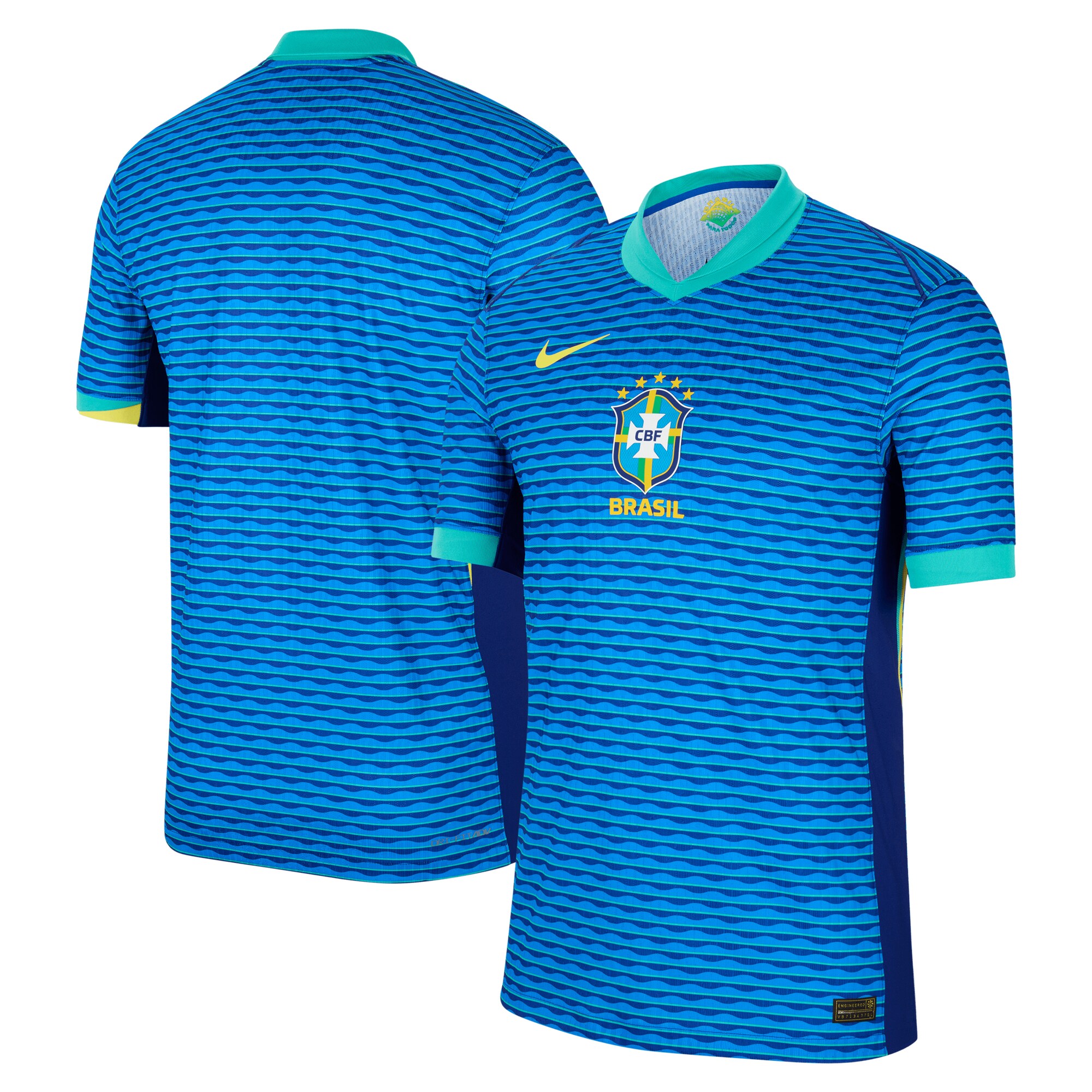 Shop brazil national team nike 2024 away match authentic jersey – blue – Mexico Football Shirts & World Cup Jerseys