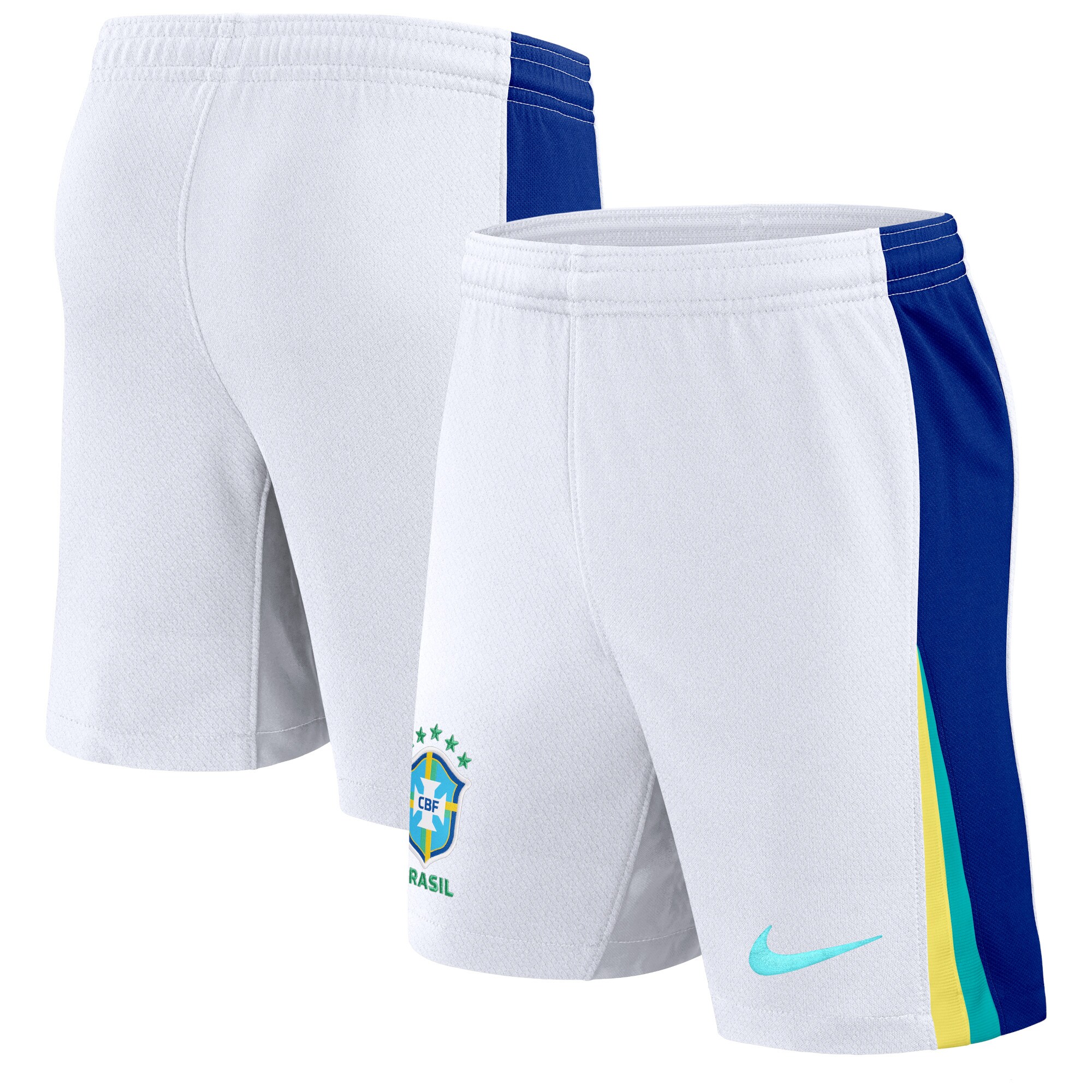 Shop brazil national team nike 2024 away stadium shorts – white – Mexico Football Shirts & World Cup Jerseys