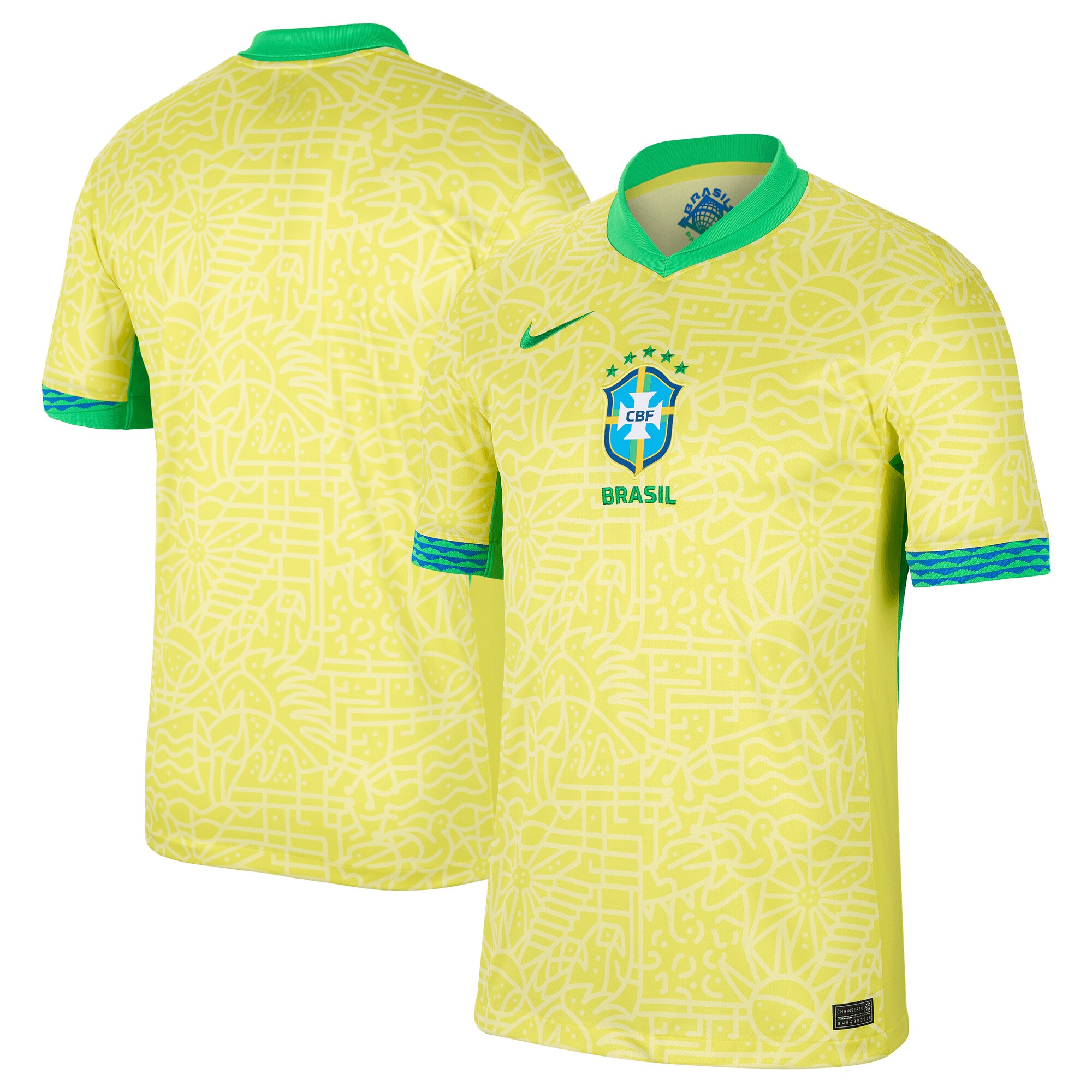 Shop brazil national team nike 2024 home stadium replica jersey – yellow – Mexico Football Shirts & World Cup Jerseys