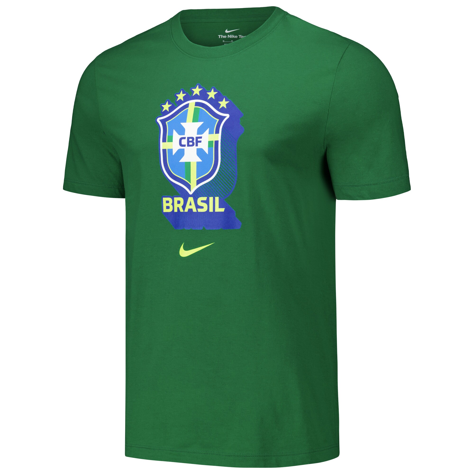 Shop brazil national team nike crest core t-shirt – green – Mexico Football Shirts & World Cup Jerseys