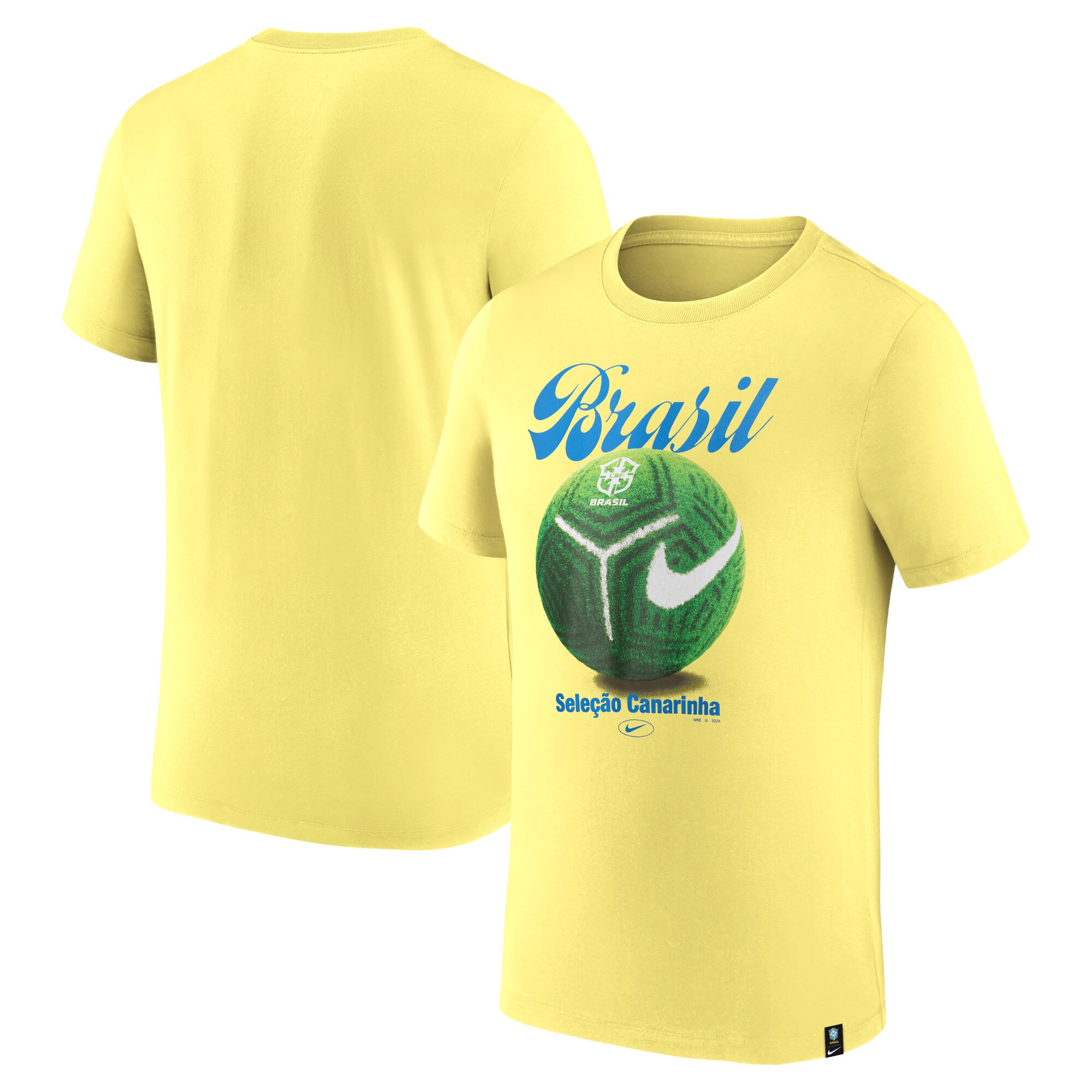 Shop brazil national team nike home field t-shirt – yellow – Mexico Football Shirts & World Cup Jerseys