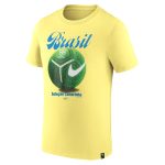 Shop brazil national team nike home field t-shirt – yellow – Mexico Football Shirts & World Cup Jerseys