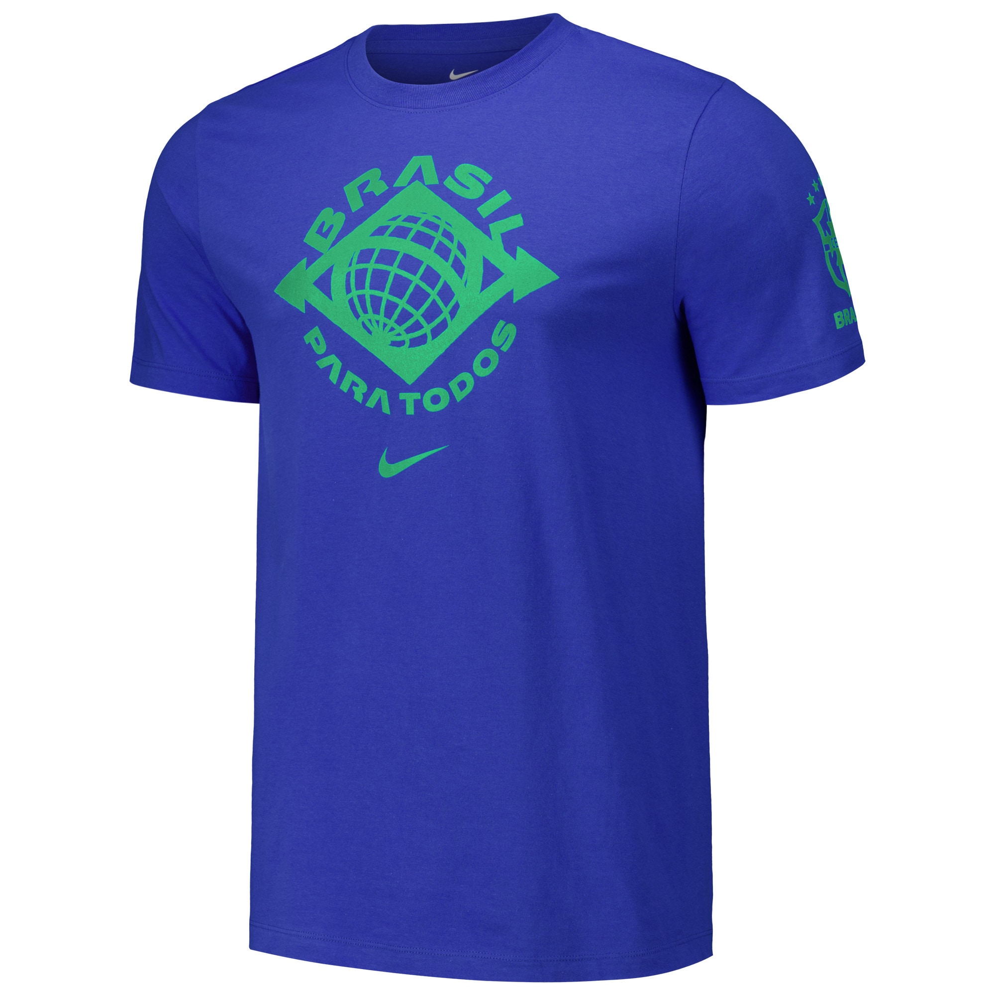 Shop brazil national team nike localized core cotton t-shirt – royal – Mexico Football Shirts & World Cup Jerseys
