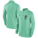 Shop brazil national team nike strike raglan full-zip performance track jacket – green – Mexico Football Shirts & World Cup Jerseys