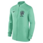 Shop brazil national team nike strike raglan full-zip performance track jacket – green – Mexico Football Shirts & World Cup Jerseys