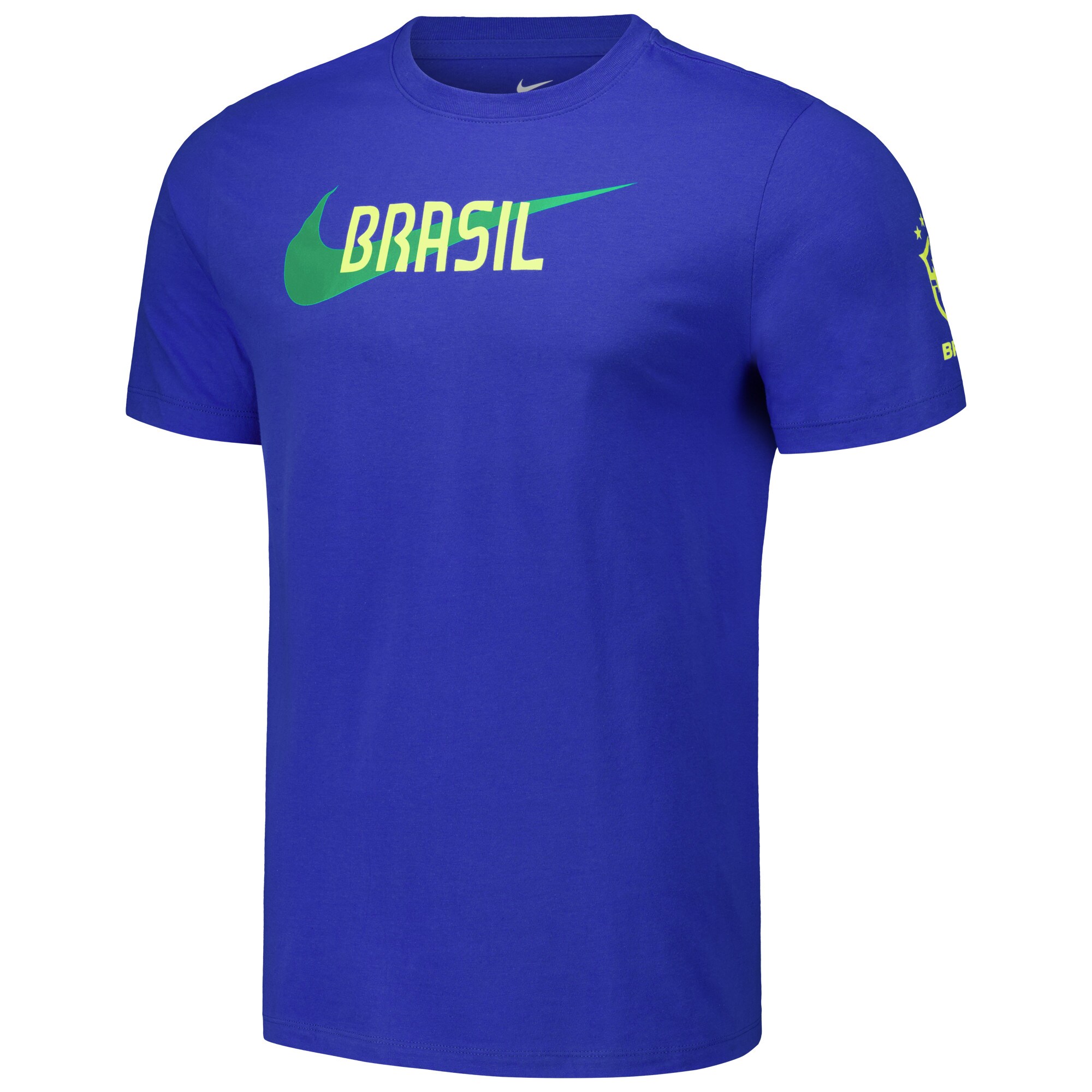 Shop brazil national team nike swoosh core t-shirt – royal – Mexico Football Shirts & World Cup Jerseys
