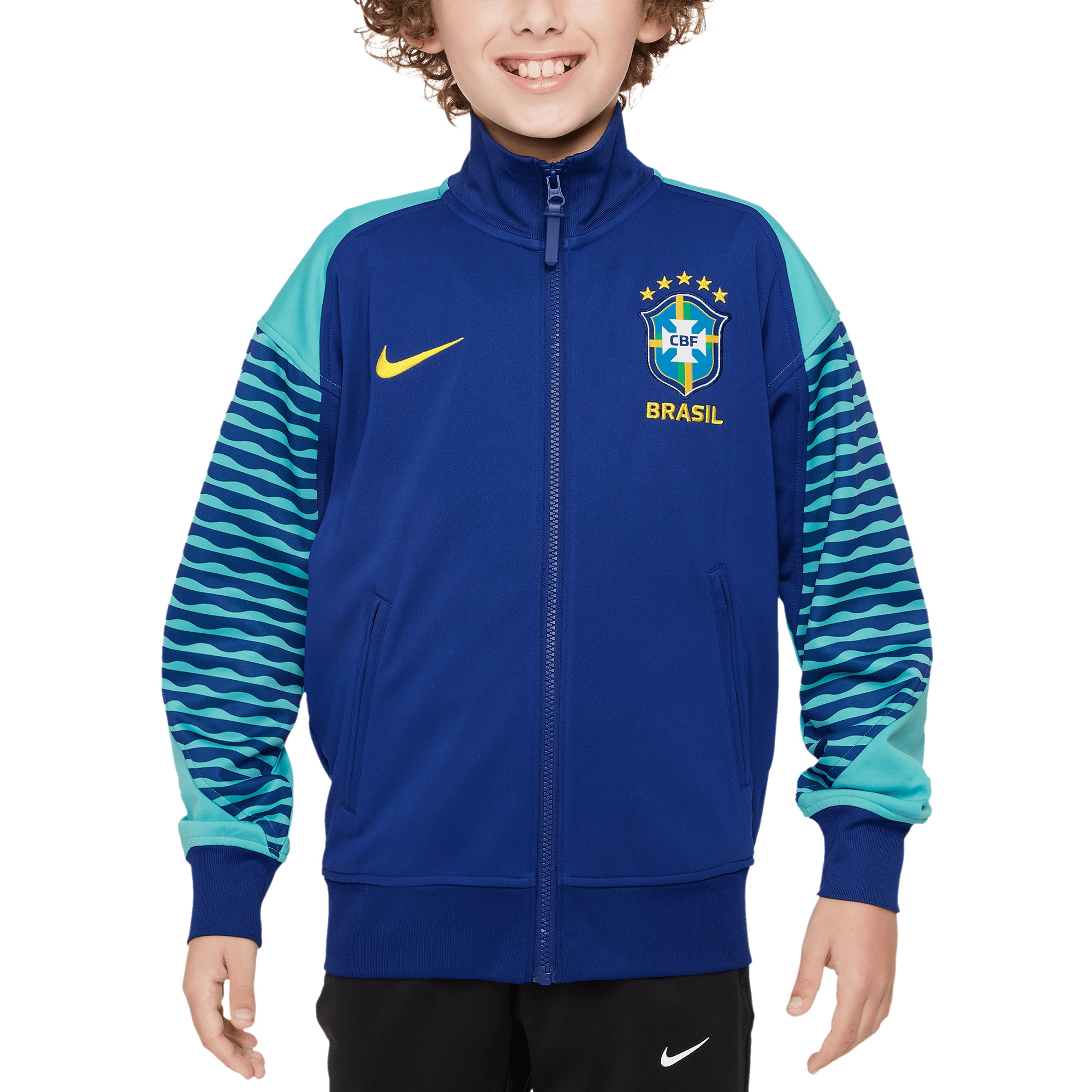 Shop brazil national team nike youth 2024 academy pro anthem full-zip jacket – royal – Mexico Football Shirts & World Cup Jerseys